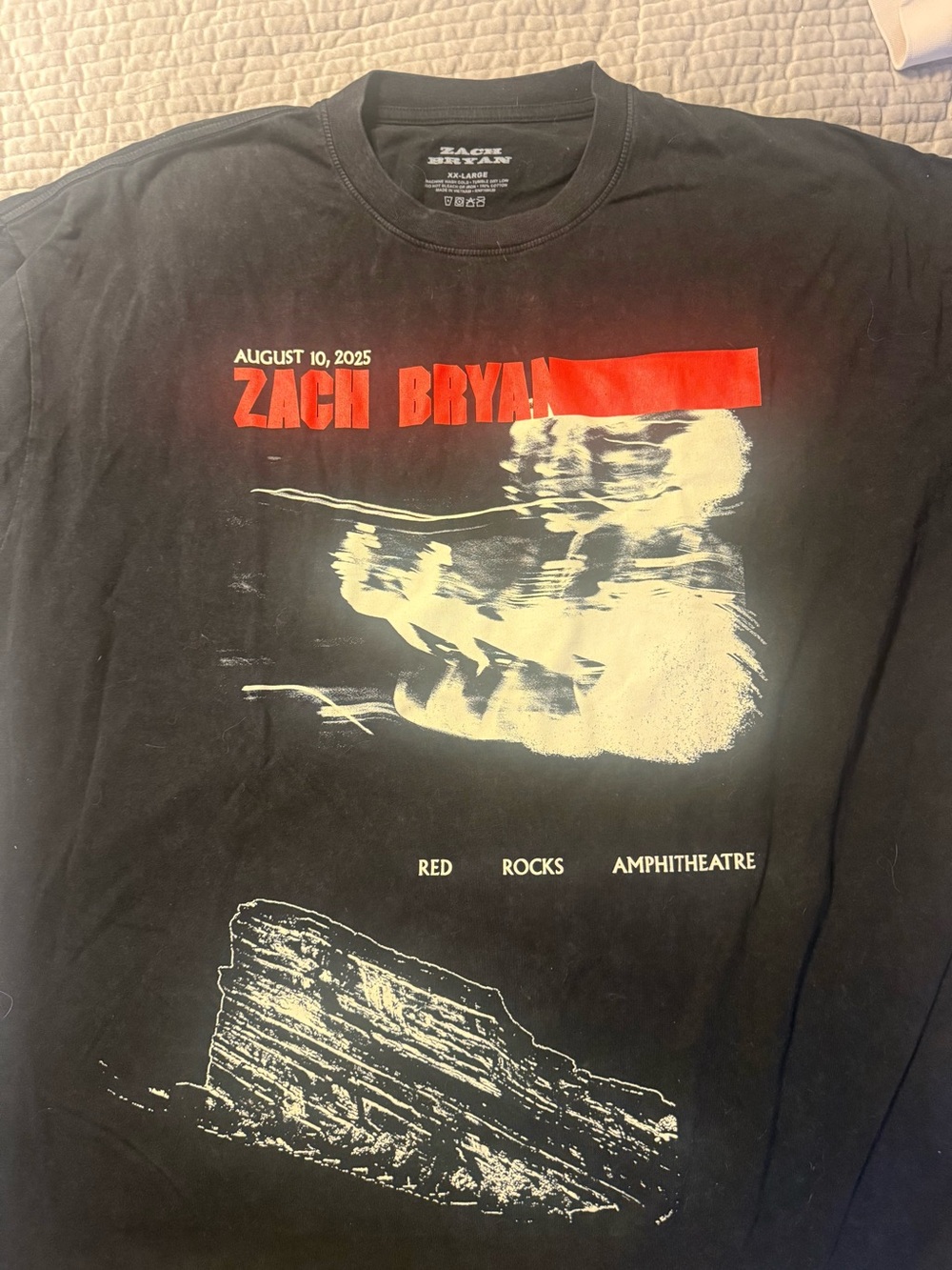 Zach Bryan Red Rocks Short Sleeve Tee